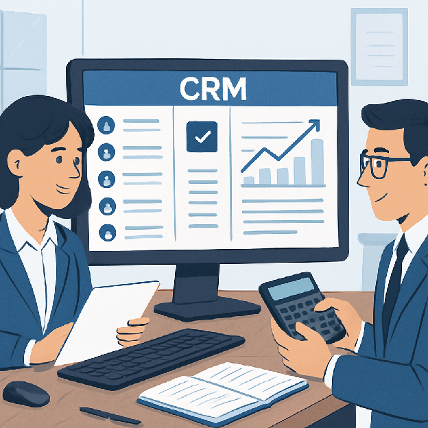 accountants using CRM software